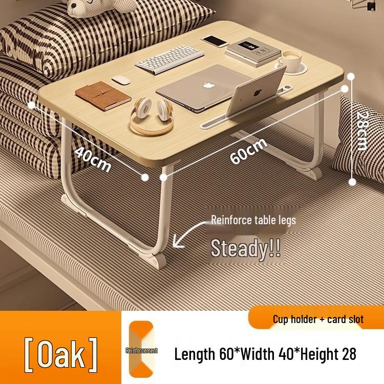 Foldable Bedside Laptop Table for Dormitory or Bay Window