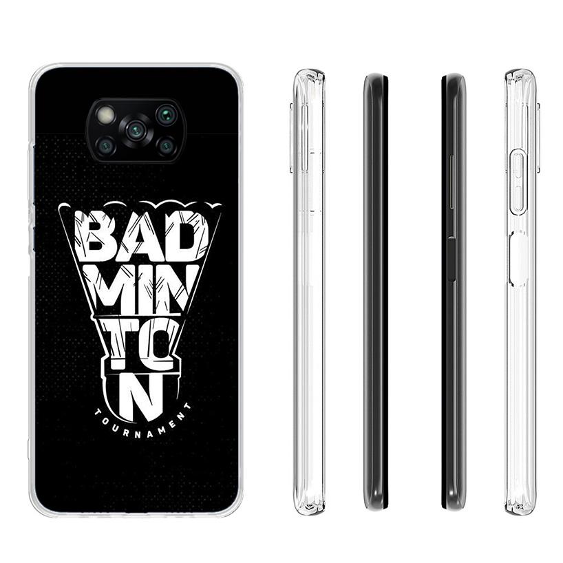 Badminton Sport Phone Case For Xiaomi Poco X7 X6 X5 Pro F7 Ultra Redmi 15C 15 13C 13 12C 12 10 10A 10C 9 9A 9C 9T Cover Poco X7
