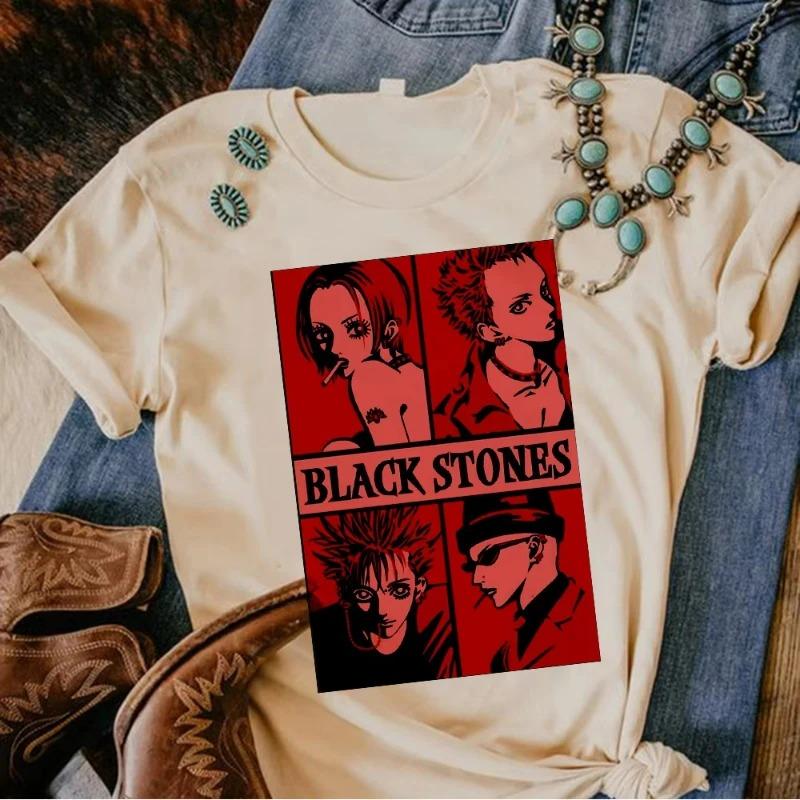 2026 Anime Nana Osaki Print T-shirts Men's Women's Short Sleeve Cotton Casual T-shirt Oversize Harajuku Streetwear Clothes for Teens