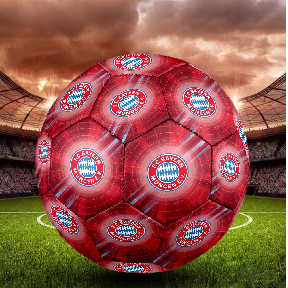 Bayern Monaco Pallone da Calcio Taglia 5 Alta Elasticità Pallone da Calcio Per Competizione All'aperto Allenamento Quotidiano Gioco