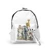 Classic Novelty Animal Rhapsody Backpacks Boys/Girls School Bags 3D Print Keychains Oxford Waterproof Cute Small Backpacks