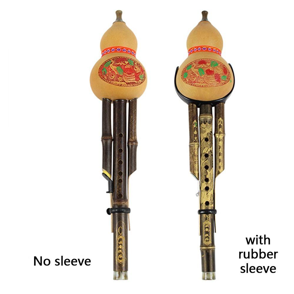 C/bB Key Gourd Flute Black Bamboo Gourd Bamboo Flauta Easy To Play Hulusi  Music Lovers