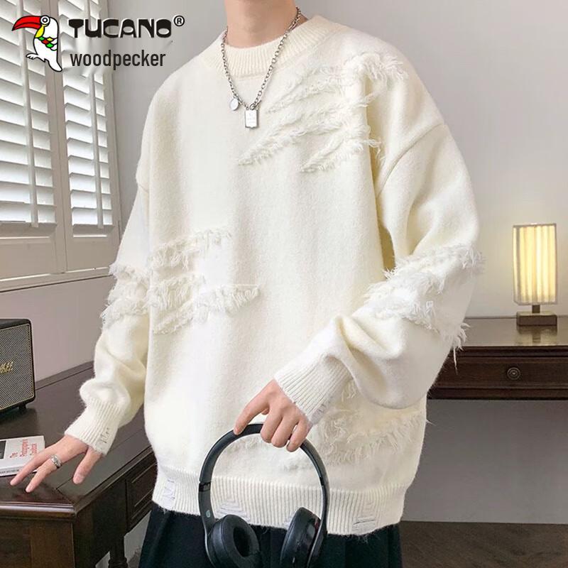 

TUCANO Men s Winter Round Neck Knit Sweater XL