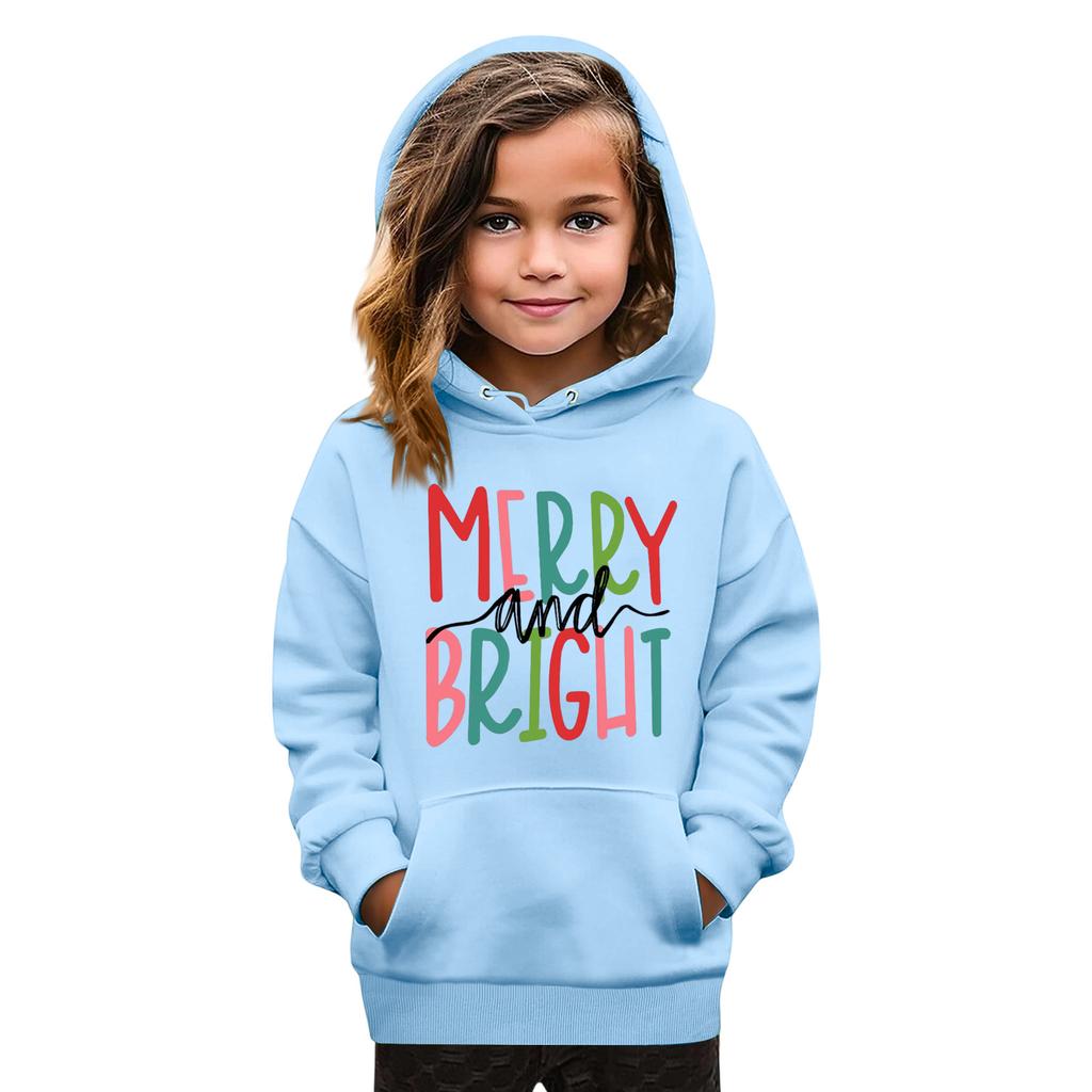 Sweatshirts For Teen Girls Hoodies Long Sleeve Drawstring Pullover Cute Printed Oversized Hoodie Christmas