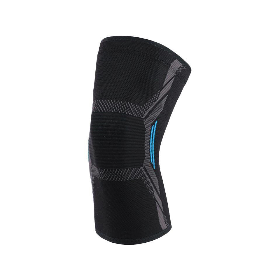 1Pcs High-Elastic Knitted Knee Pads Surrounding Pressurization Stabilize The Patella Silicone Anti-Slip Breathable Leg Guards