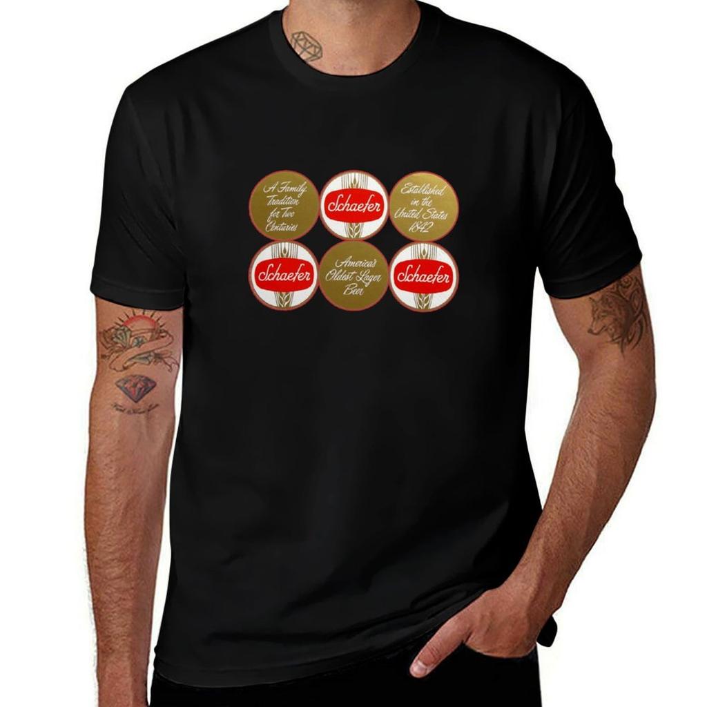 Vintage Schaefer Beer Fm Schaefer Brewing Co New York New York Tshirt T Shirts For Unisex Slim Fit Tshirt