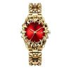 Unique Irregular Antique Claw Case Men Quartz Watch Alloy Strap Calendar Dial Hip Hop Punk Luxury Gold Wrist Clock For Gentleman