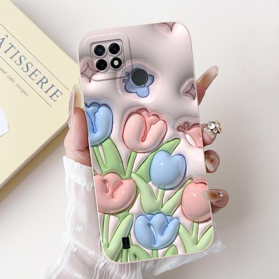 For Realme C21 RMX3201 Case Realme C25 Cover Popular Sunflower Soft Silicone Phone Case For Realme C25S C25Y C21Y C 21 C 25 Capa