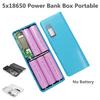 Phone Power Bank Interface 5-section 18650 Welding-free Type-C/Micro Mobile Battery Charger Box Phone