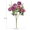 DIY 6 Heads Silk Rose Bouquet Fake Flowers Home Party Ornament