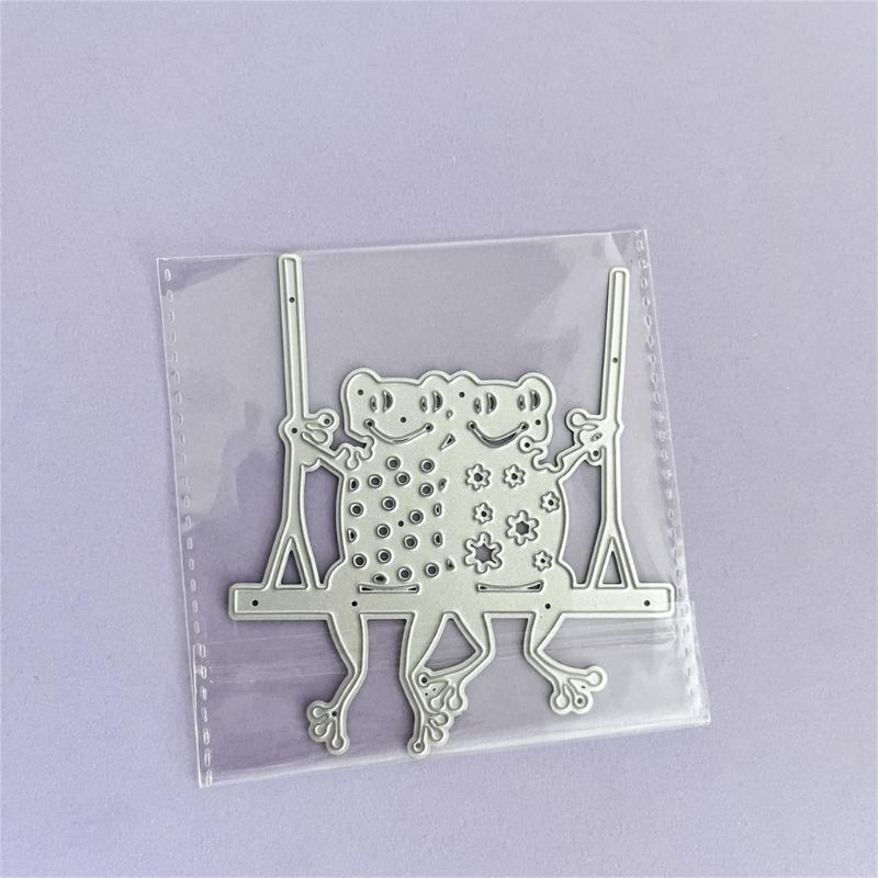 Seesaw Frog Metal Cutting Dies Scrapbooking Stencil Die Cuts Card Embossing DIY Photo Album Template Mold Decoration