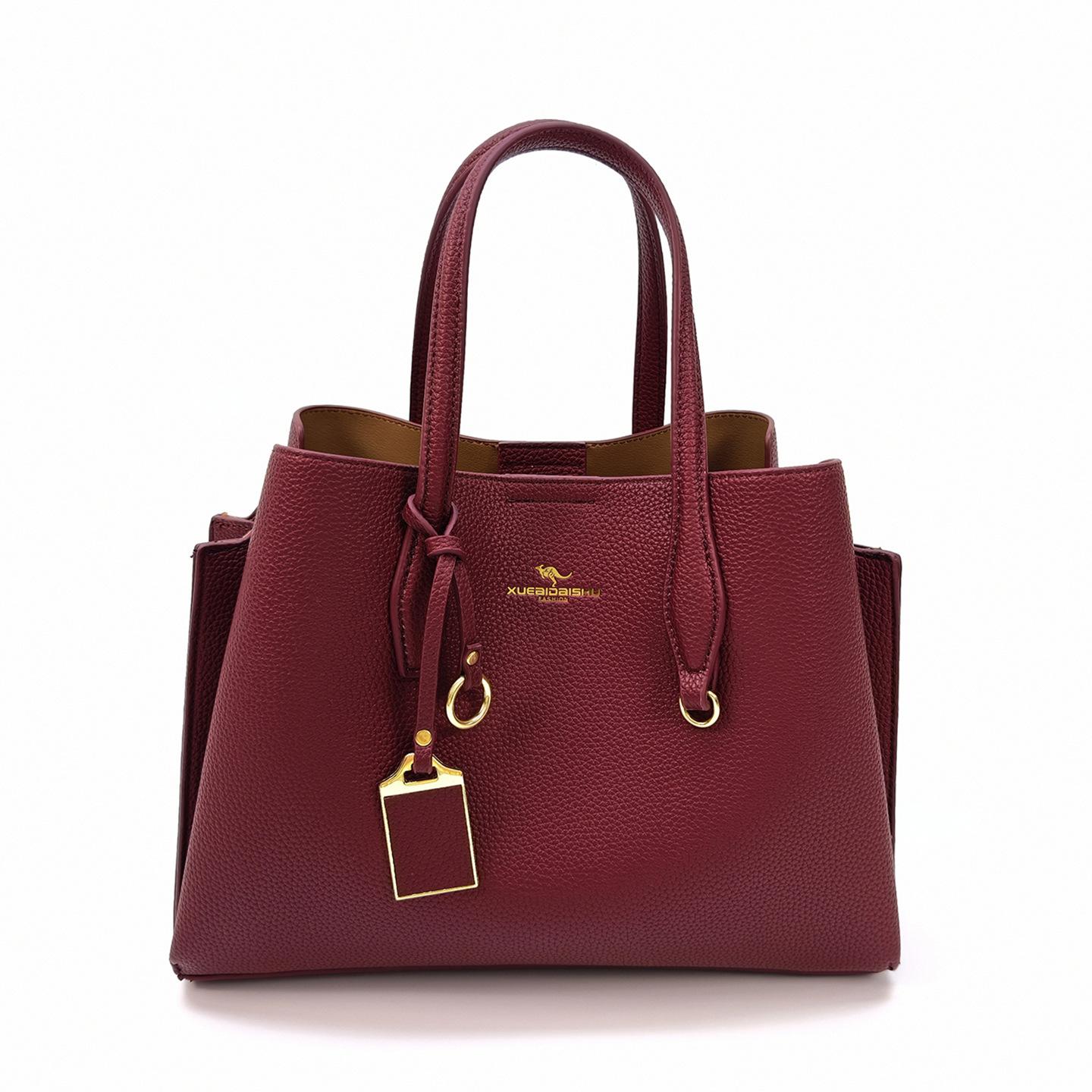 

Ladies Handbag, Hand-held Bag, Large Capacity Middle-aged Mother Bag, Daily Commuting Single Shoulder Women s Bag, Red Mother Bag червоний