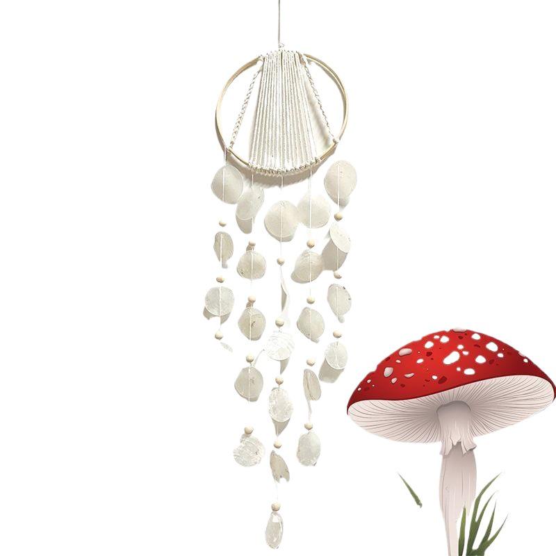 Seashell Wind Chime: Handmade Minimalist Bedroom Hanging Ornament and Gift