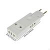 to US Plug Adapter Accessory Converter Socket for Home Living Room Office White