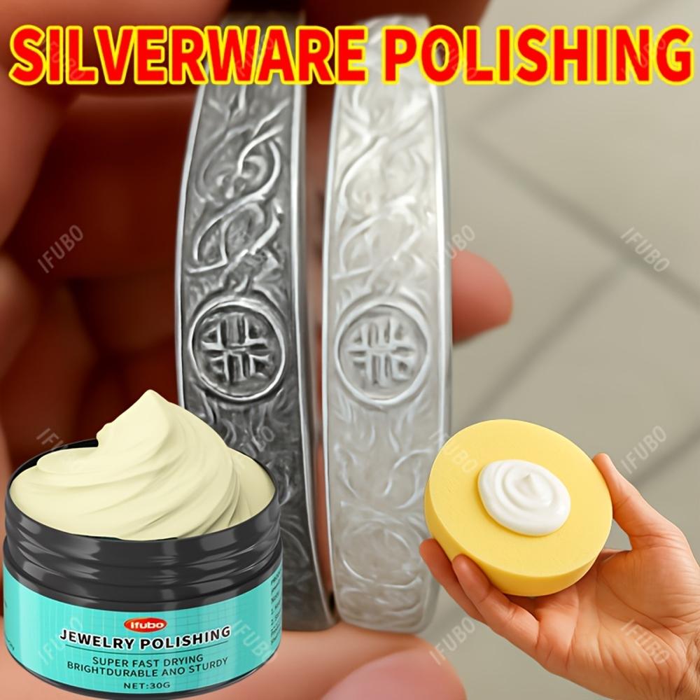 Jewelry Polishing - White for Polishing Rings, Bracelets, Earrings & More -S & Scratches - Durable & Sticky Formula - Perfect Fo