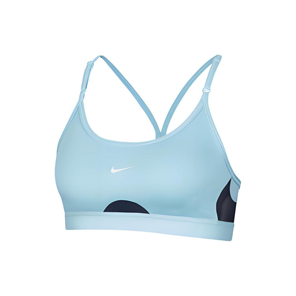 Nike Indy Logo Low Impact Support Sports Bra Women Underwear Blue CZ4463-482