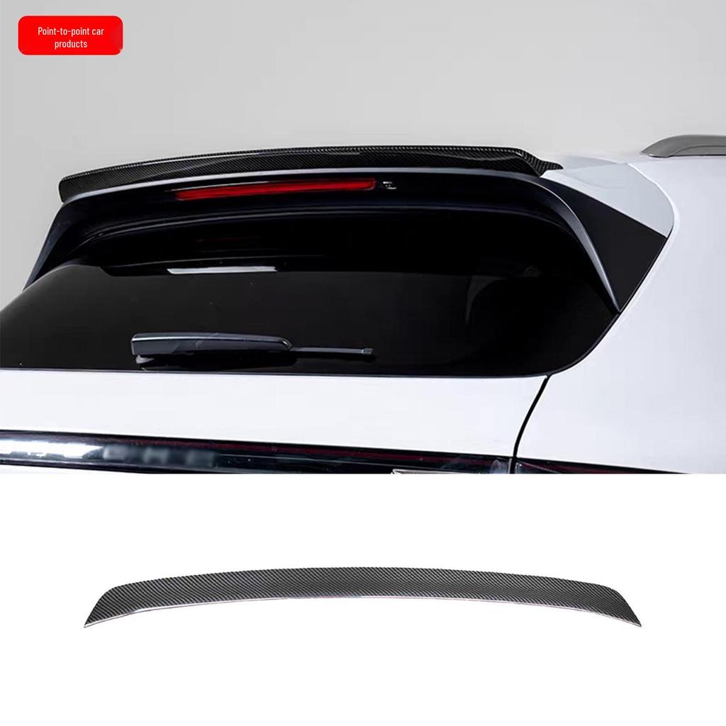 Carbon Fiber Rear Diffuser & Roof Spoiler for Porsche Cayenne (2018-2025) - Techart Style