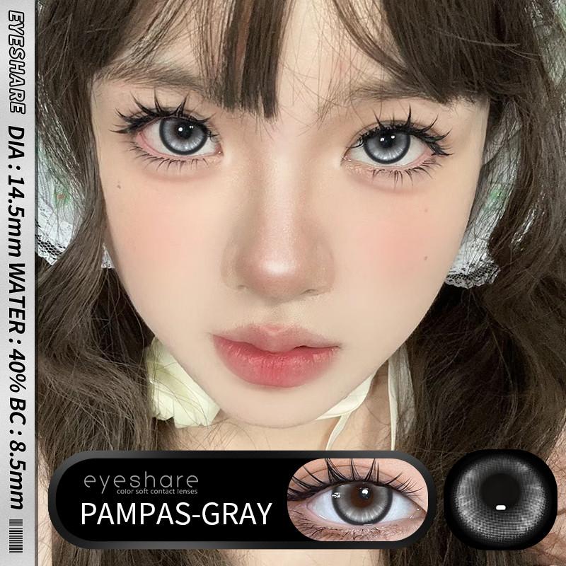 Eyeshare 1 Paar PRAG Kristall Kontaktlinsen für Augen Natürliche braune Linse Augen Make-up Kontaktlinsen Koreanische graue Linse