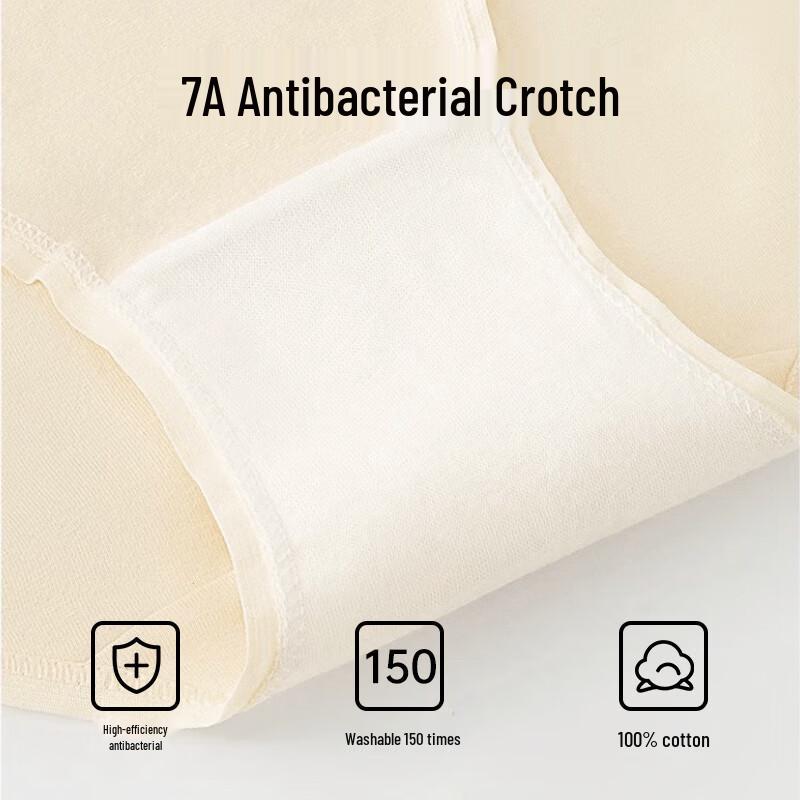 Hug Cotton Reine Baumwolle Atmungsaktive Slips (4 Packung)