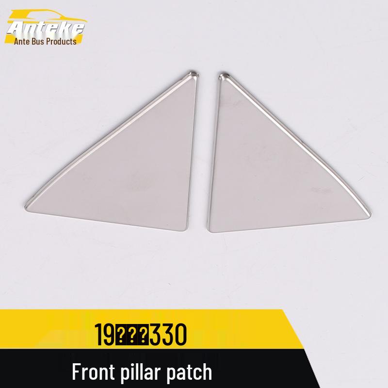 Compatible with 19 Yusheng 330 Models: Stainless Steel Front A-Pillar Triangle Panel Decorative Patch Accessories