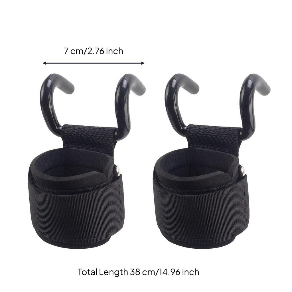2 Pieces Weightlifting Assistance Hook Supportive for Weightlifters