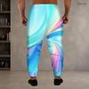 Men S Plus Size Drawstring Waist Colorful Printed Jogger Pants Side Pockets Cuffed Ankle