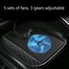 Car Ventilation Cushion Single Piece Summer Usb Cooling Air Flow Cooling Pad Heat Dissipation Truck Cushion Office Seat