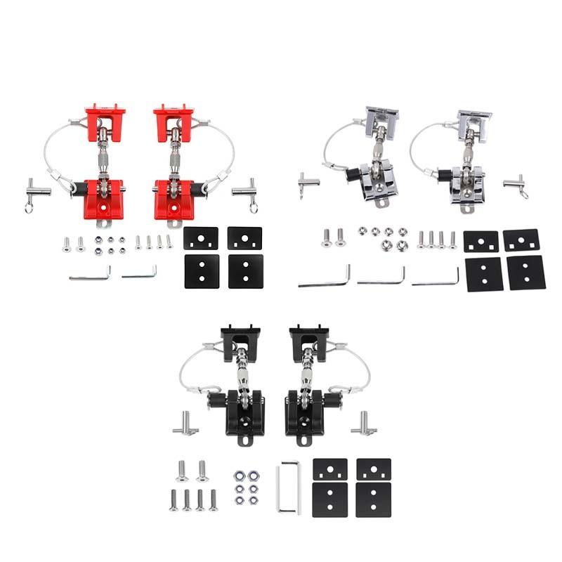 Engine Hood Latches Locking Hood Catch Kit With Metal Hood Locks Compatible With Jeep Wrangler TJ 1997-2006