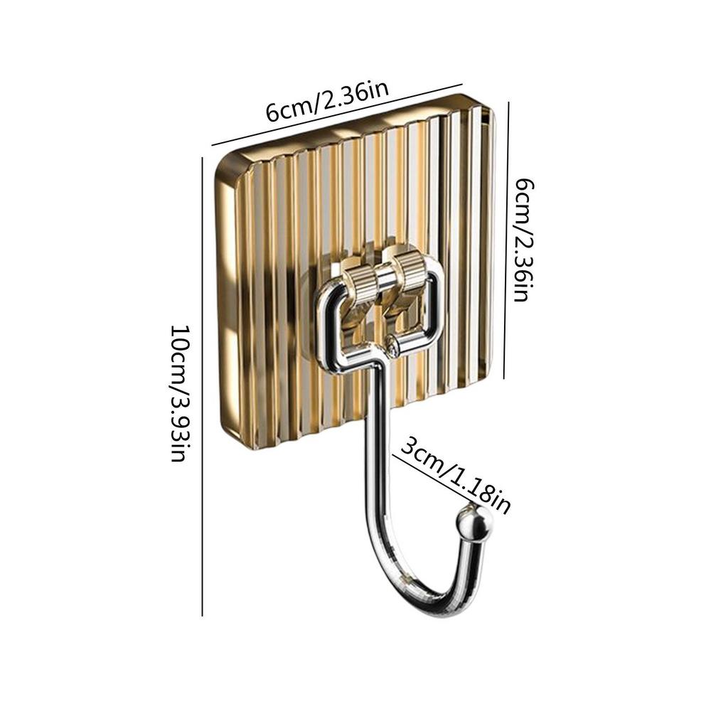 

No Drill Hooks For Bathroom Wall Mounted Shower Hooks Heavy Duty Clothes Hanger Towel Rack Stainless Steel No Drilling Bathroom золотой