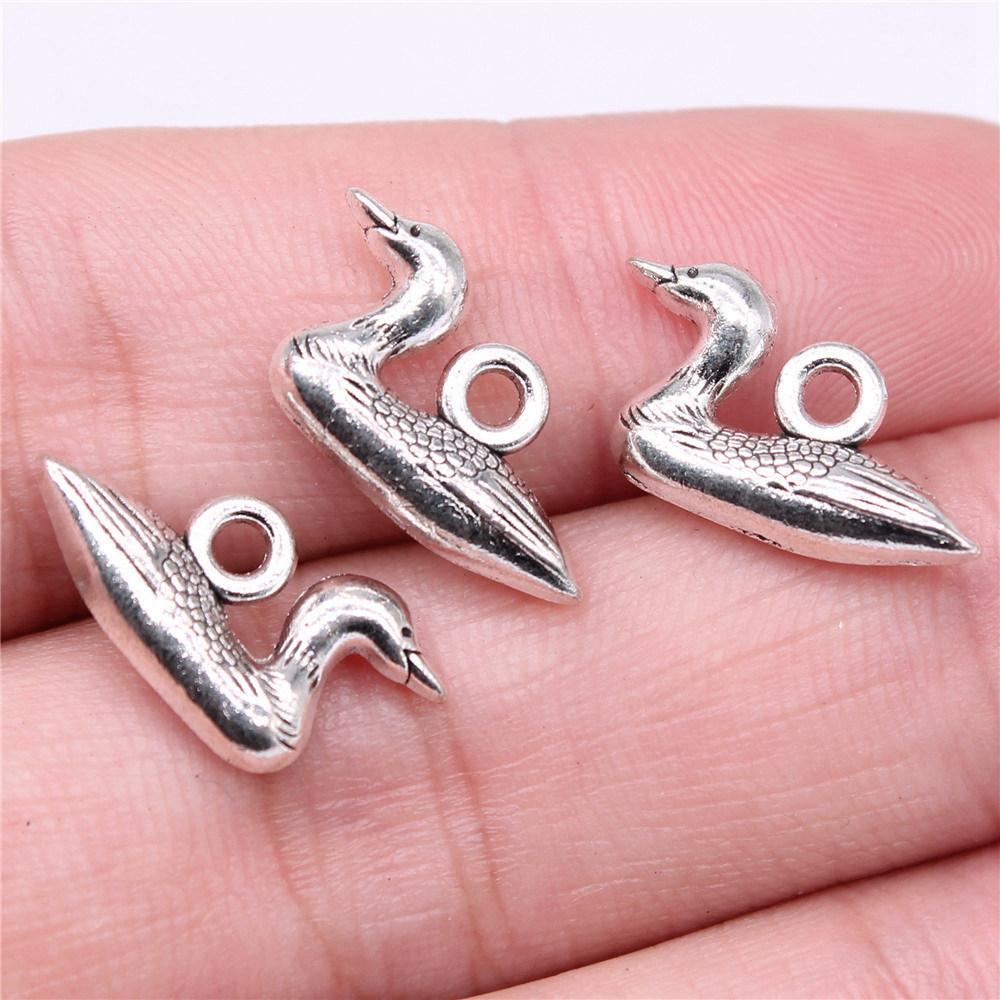 Charms Chicken Duck Goose Pendants Vintage Jewelry Supplies QC027