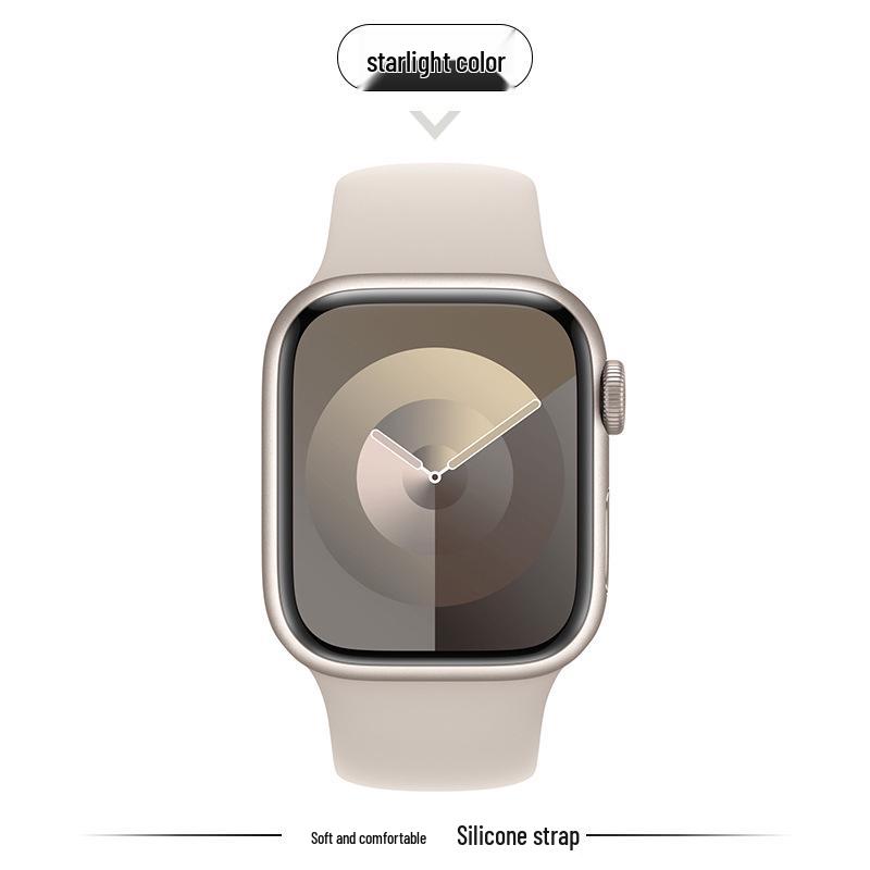 Kompatibles Silikonarmband für Apple Watch Series 8, 9, 10 und 11 - Neues Standardmodell für Mädchen (S)