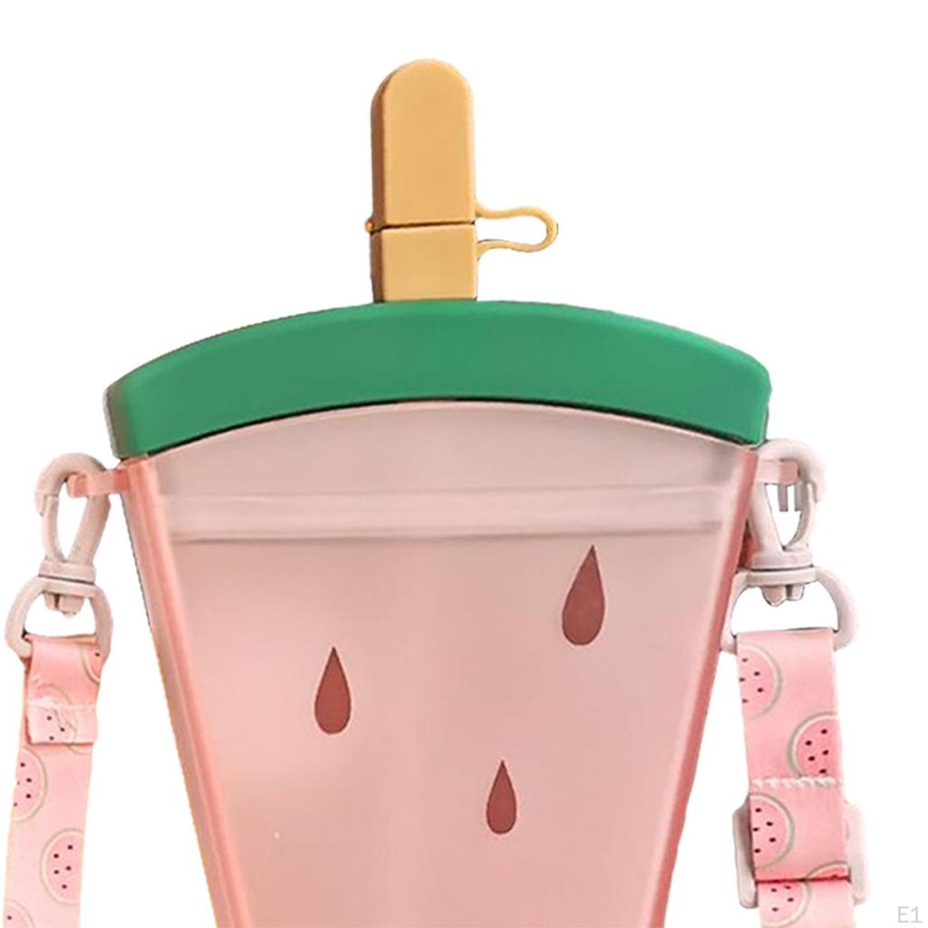 Creative 500ml Water Bottle with Straw for Outdoor Activities