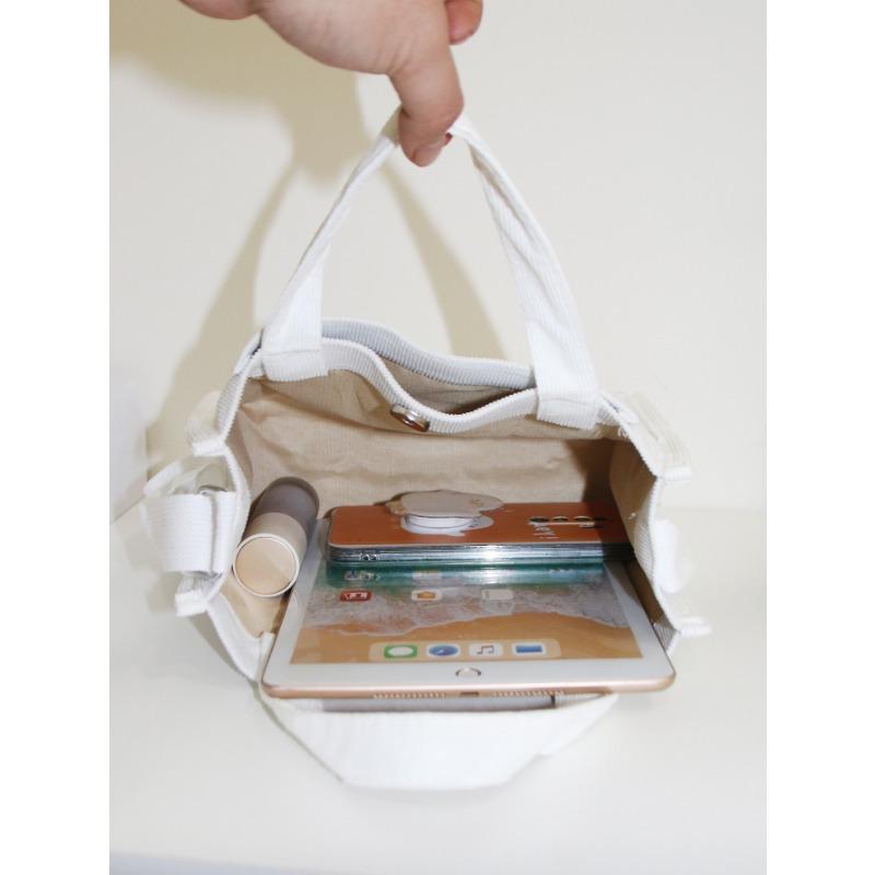 Chic Corduroy Winter New Handheld Bag Mini Square Bag Korean Women Shoulder Crossbody Bag