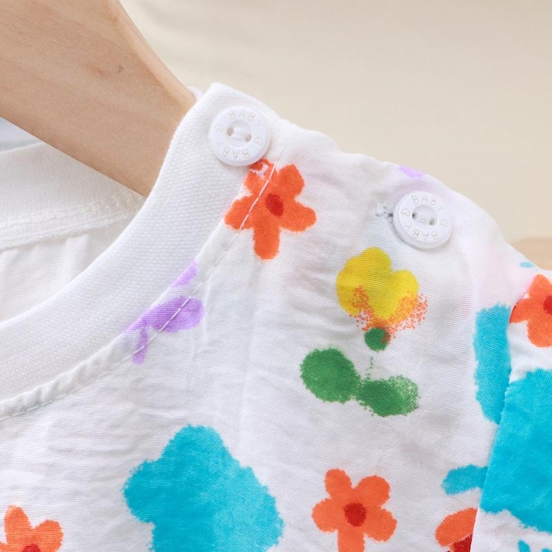 2Pcs/Set Summer Kids Set Clothes For Girls Cartoon Short Sleeve T-shirt Tops+Short Pants New Children's Clothing Baby Boys Set