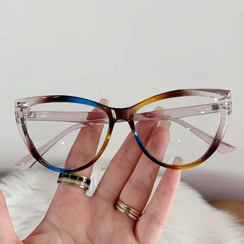 Fashion Retro Pochromic Glasses Vintage Cat Eye Women Men Color Change Eyeglasses Frame Chameleon Eyewear UV400 Sun Glasses