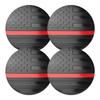 Gevrkjenp Flag Wheel Center Cover, Hub Wheel Center Sticker - 4 Pcs Aluminum Alloy