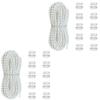 White Vertical Blind Chain 10Meters and 10 Clip Connectors for Home Office Window Treatments