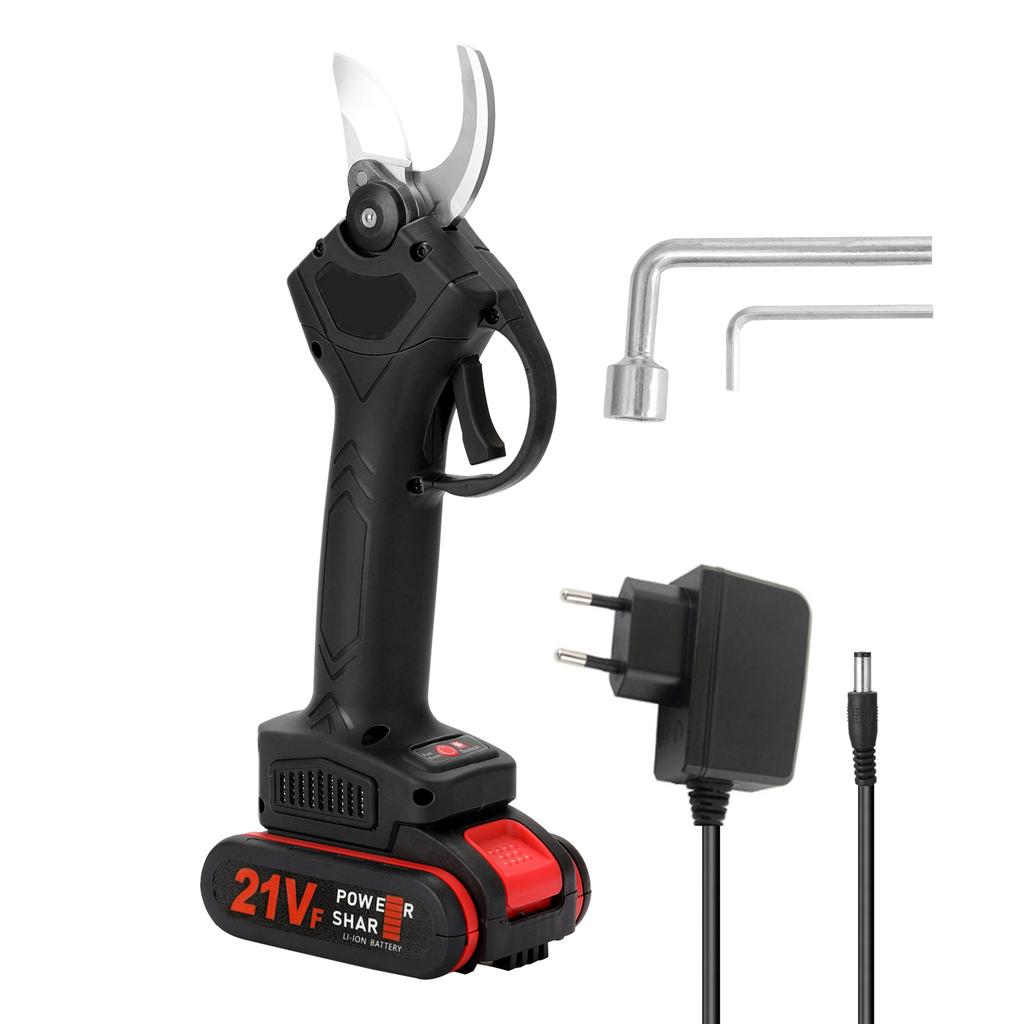 Garden Scissors Cordless Electric Pruner 88VF 21V 30mm Electric Pruner Rechargeable Battery Pruning Shears Garden Cutter