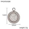 CARLIDANA DIY Baroque Zircon Heart Star Handmade Accessories Charm Stainless Steel Gold Plated Pendant Fashion Jewelry Making