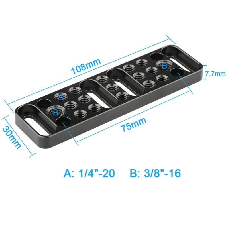 Camera Base Plate Extension Long Cheese Plate Multiple 1/4inch-20 3/8inch-16 Thread Holes For DSLR Camera Accessories