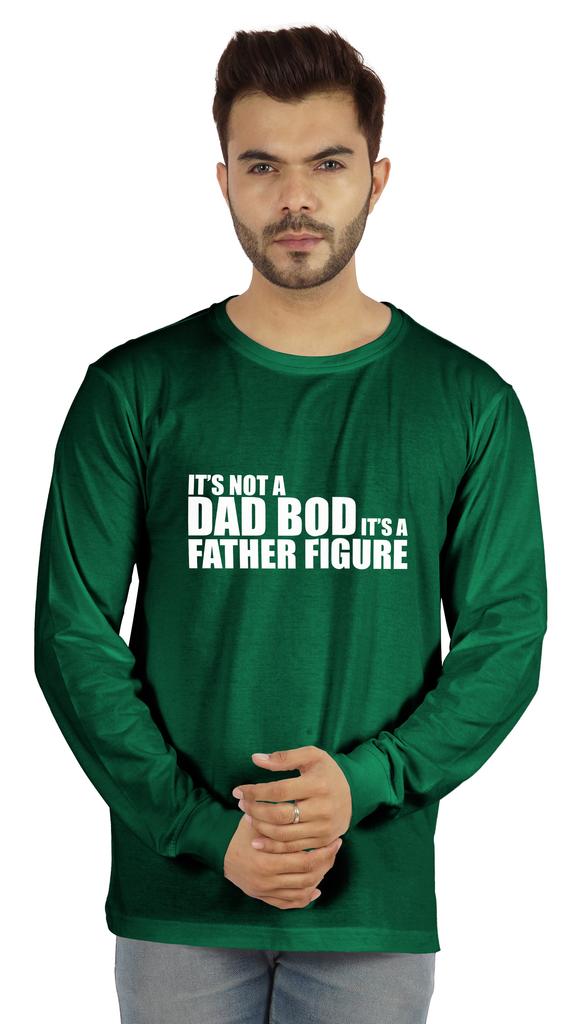 Inkmeso Mens Tshirt   Its Not A Dad Bod Its A Father Figure   Funny Quotes Daddy Tee