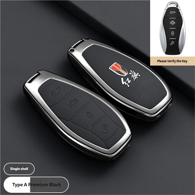 

Zinc Alloy For Hongqi HS5 H5 H9 HS7 H7 L5 HS3 L9 2023 2024 2025 Protection Car Key Case Keyless Cover Key Shell Car Accessories