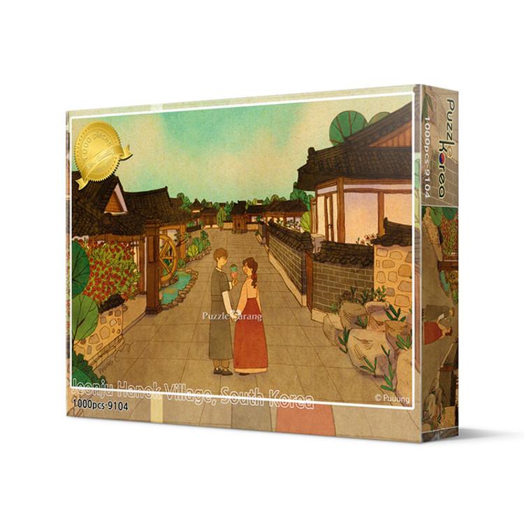 1000 Piece Jigsaw Puzzle - Jeonju Hanok Village, Popular Korean Puzzle