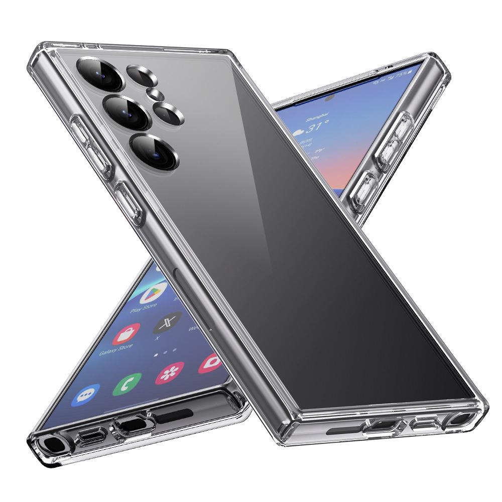 

Simple Transparent delicate TPU Soft phone Case For Samsung Galaxy S26 Ultra S26 Plus S26 non-slip Thin Cover Shell Galaxy S26 бежевий