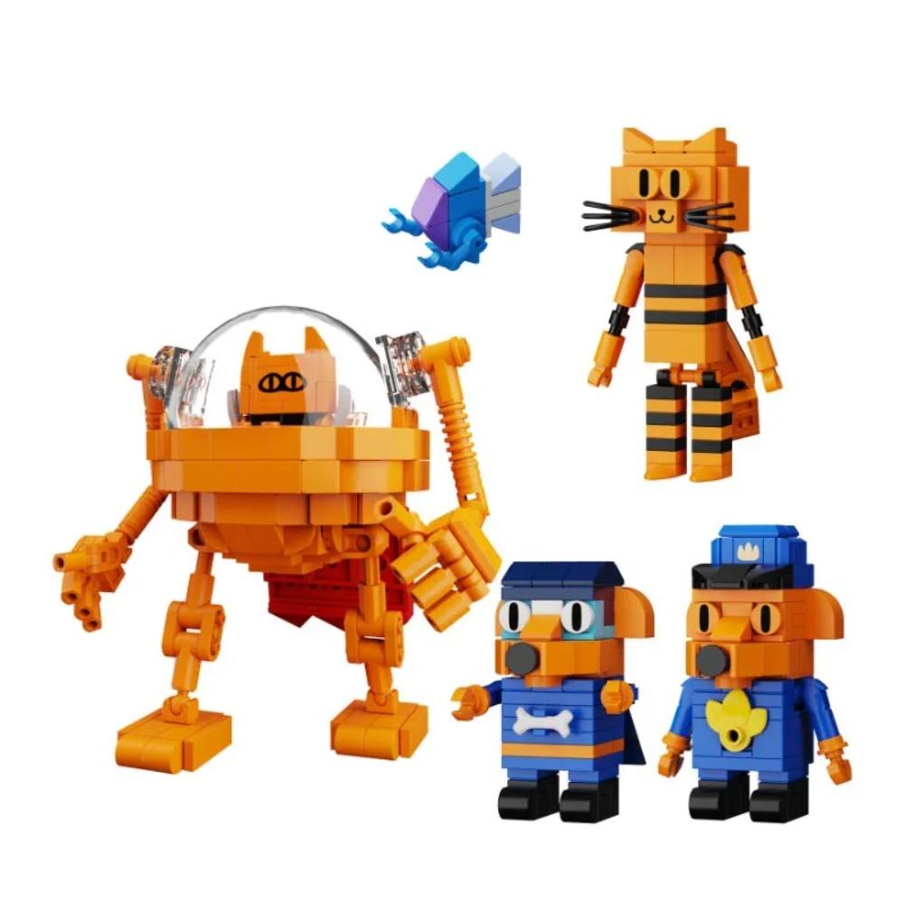 

Cartoon Movie Dog Man Cats Model Building Blocks Animated Creative Action Figure Children Fans DIY Bricks Birthday Gifts