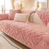 Winter Plush Sofa Cushion Thickened Non-Slip High-End Leather Sofa Cover Autumn and Winter Affordable Luxury Style Simple Cushion