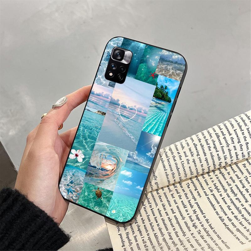 Phone Case For Xiaomi Poco C71 15T 14T Pro Redmi note 15 14 14 13 Pro Redmi A5 15C 13C Starfish Shell blue Ocean