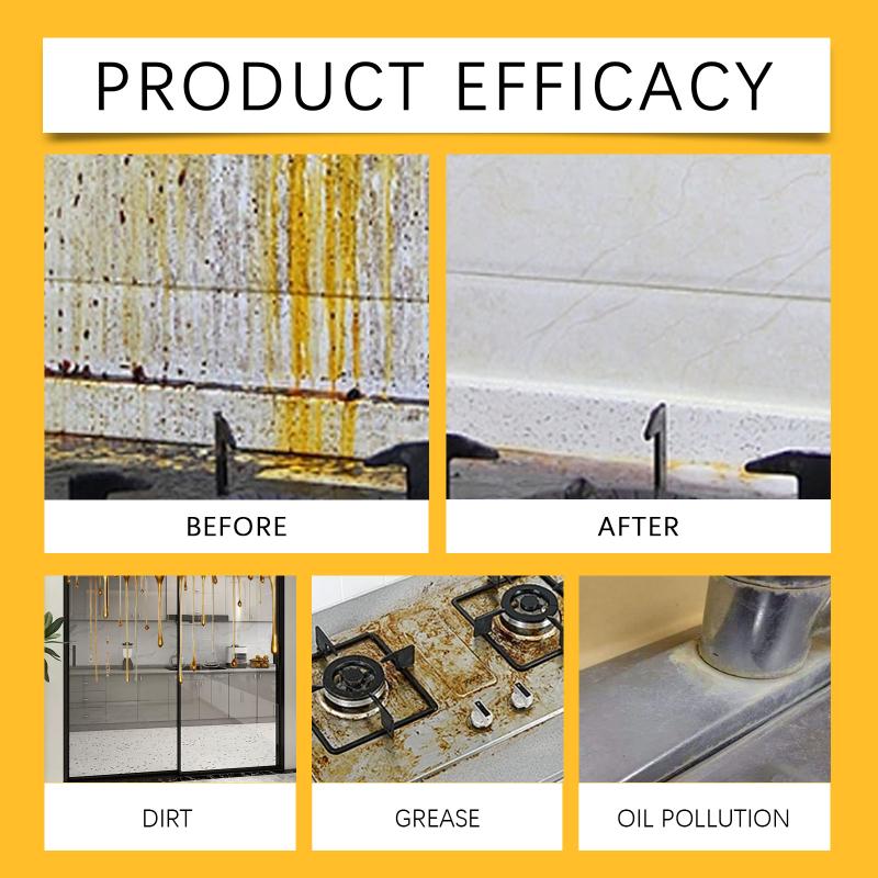 Kitchen Grease Remover 120ml Spray Powerful Degreaser for Stainless Steel Range Hood Cooktop Oil Cleaning at Home