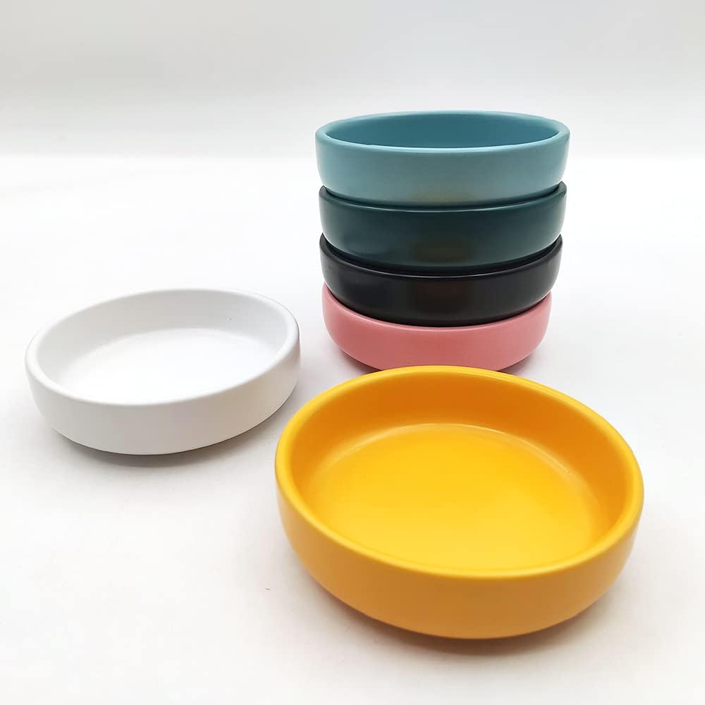 3.5" Ceramic Dipping Sauce Dishes - Multipurpose Porcelain Side Dish Seasoning Dishes Soy Dipping Sauce Dishes, Porcelain Side Dishes for Snack