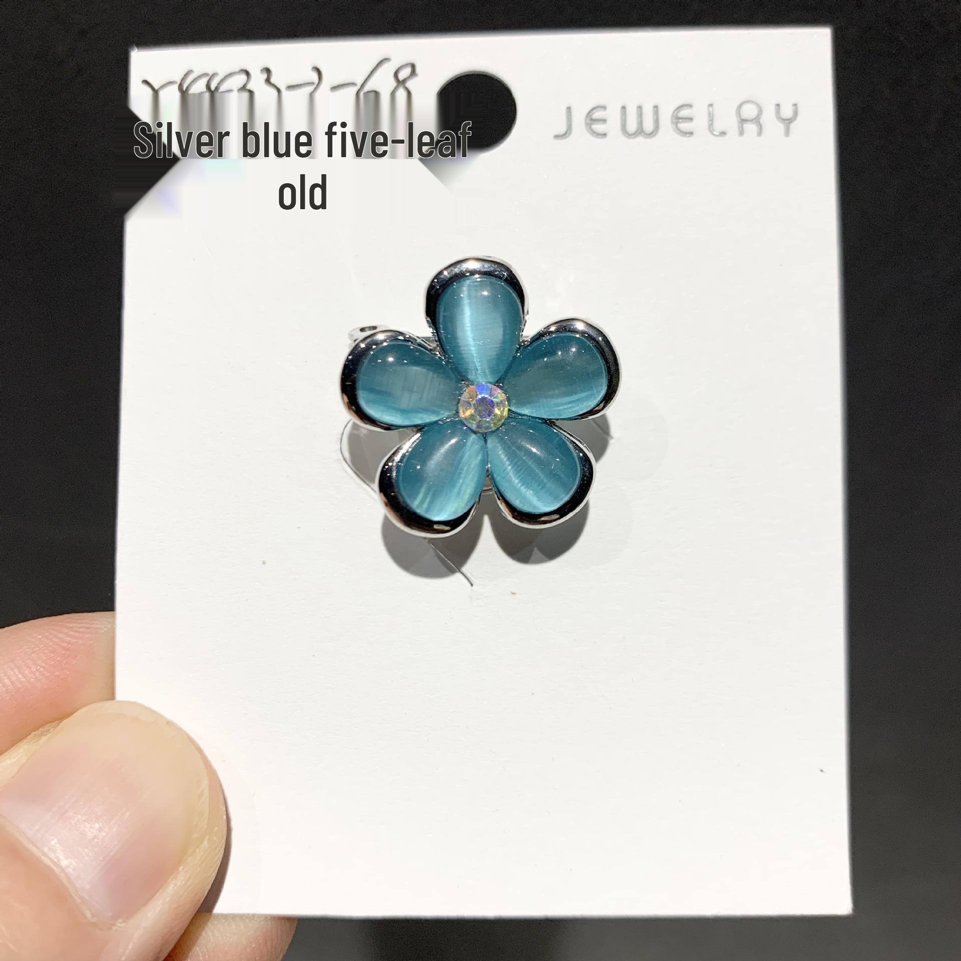 Bo Xin Yun Exquisite Japanese Cat s Eye Flower Lapel Pin - Anti-Exposure Cardigan Brooch